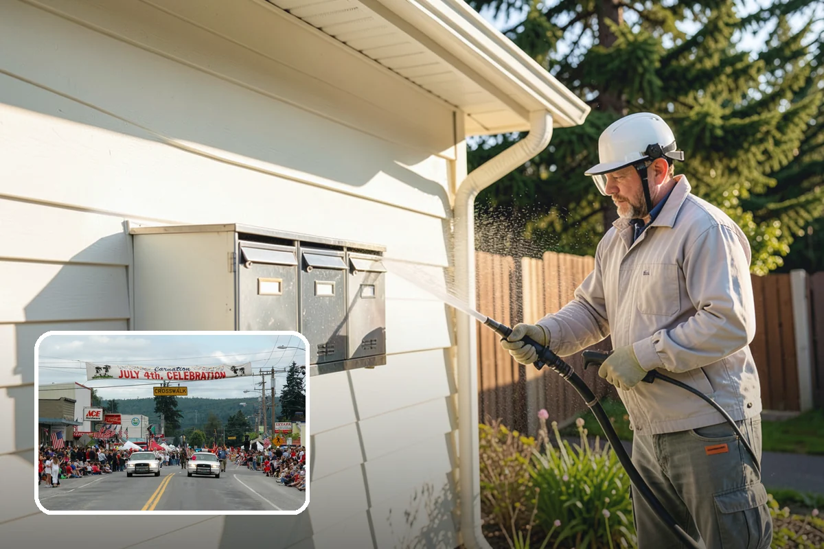 Tire Mark Removal in Carnation, King County, WA - Breaks down bonded rubber residue from turning zones