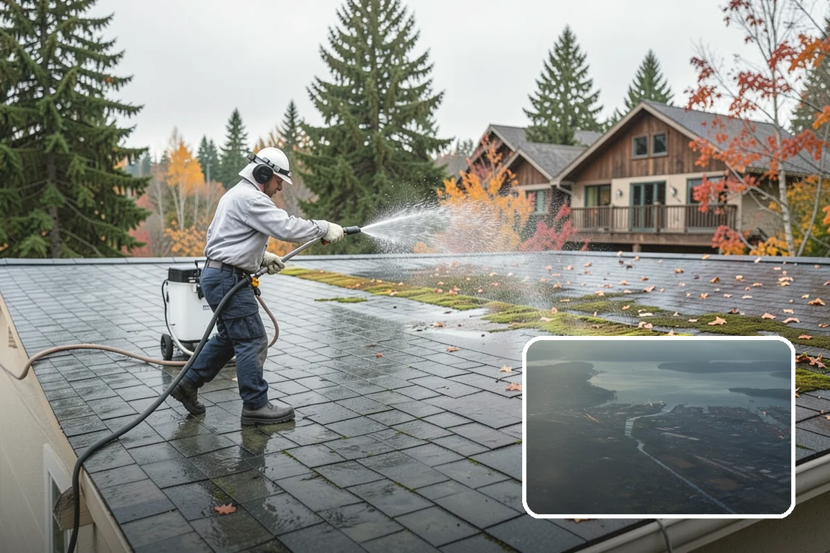 Tire Mark Removal in Fife, Pierce County, WA - Breaks down bonded rubber residue from turning zones