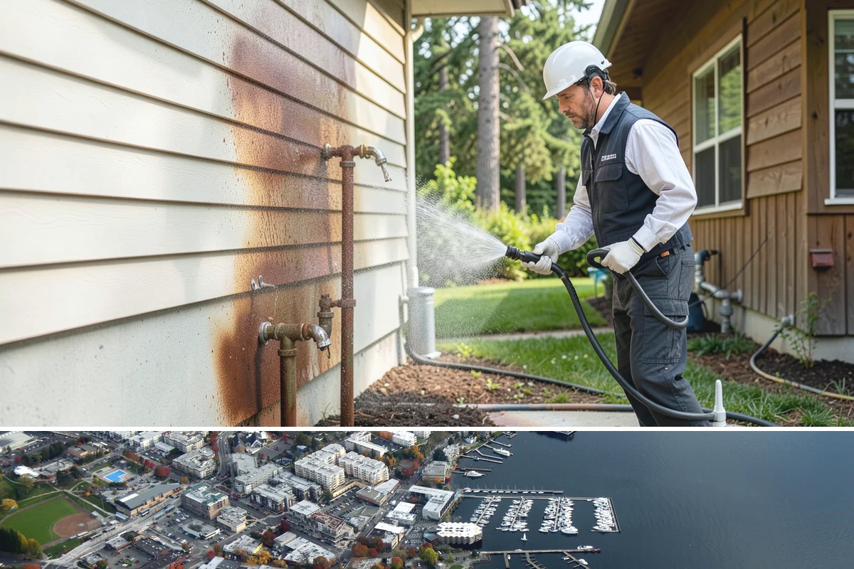 Tire Mark Removal in Kirkland, King County, WA - Any dry stretch works well, with summer offering faster drying between treatment passes.