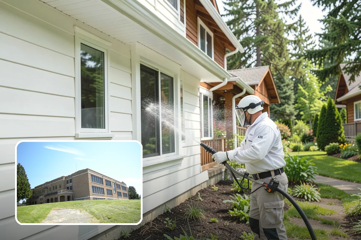 Tire Mark Removal in Maple Valley, King County, WA - Breaks down bonded rubber residue from turning zones