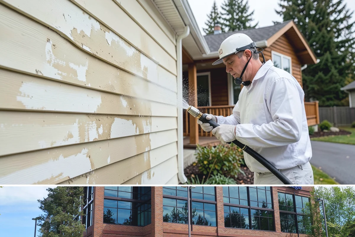 Tire Mark Removal in Mountlake Terrace, Snohomish County, WA - Any dry stretch works well, with summer offering faster drying between treatment passes.
