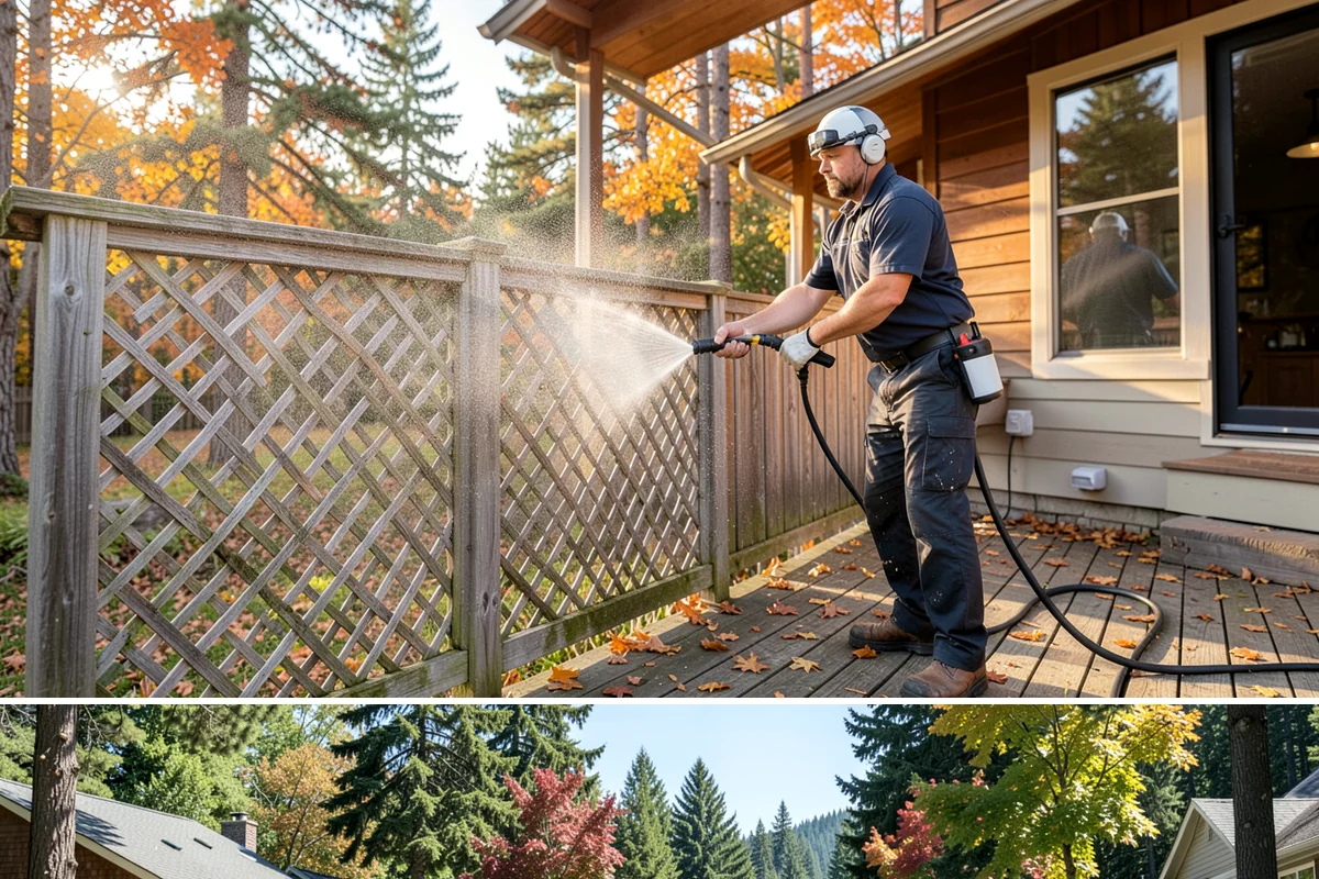 Tire Mark Removal in Orting, Pierce County, WA - Any dry stretch works well, with summer offering faster drying between treatment passes.