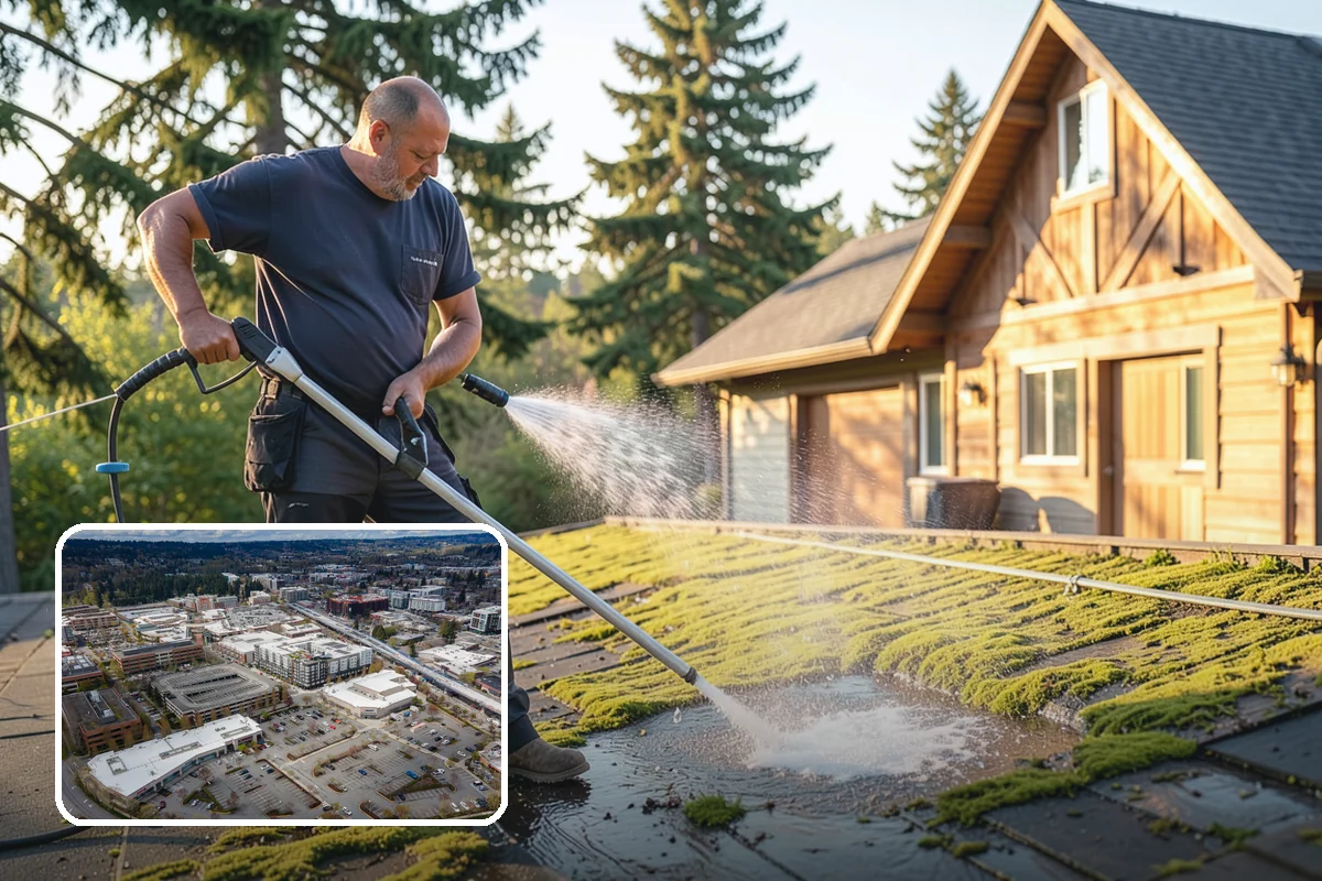 Tire Mark Removal in Redmond, King County, WA - Breaks down bonded rubber residue from turning zones