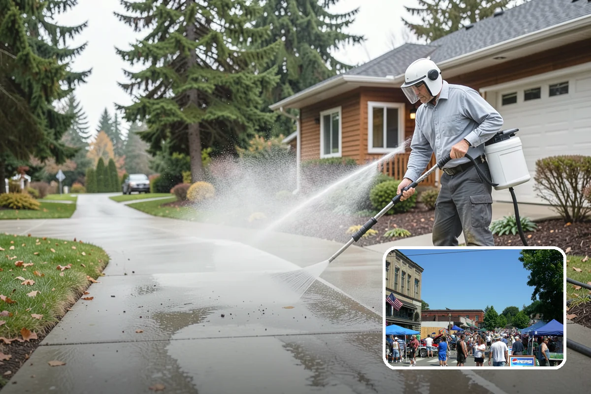 Tire Mark Removal in Snohomish, Snohomish County, WA - Breaks down bonded rubber residue from turning zones