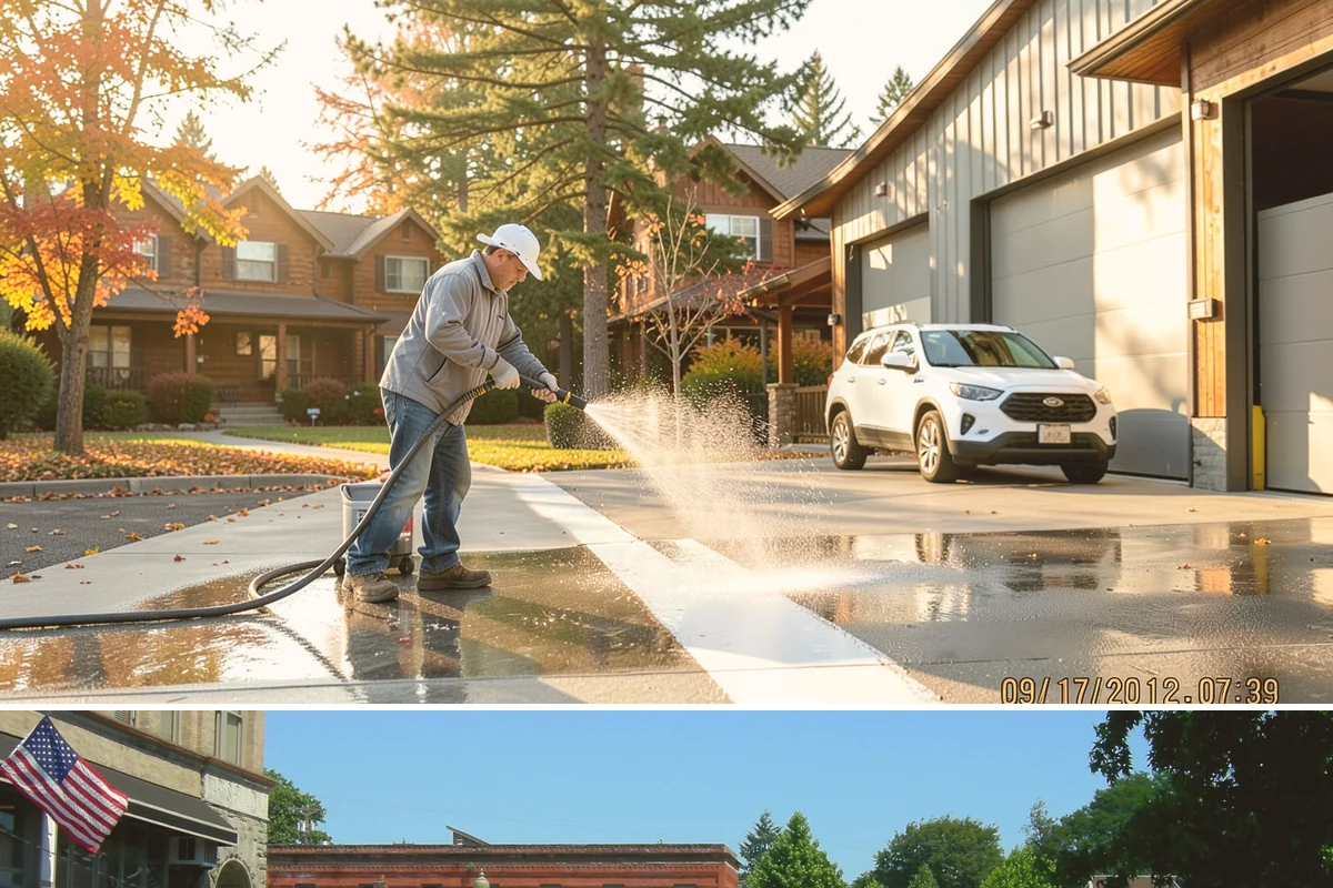 Tire Mark Removal in Snohomish, Snohomish County, WA - Any dry stretch works well, with summer offering faster drying between treatment passes.