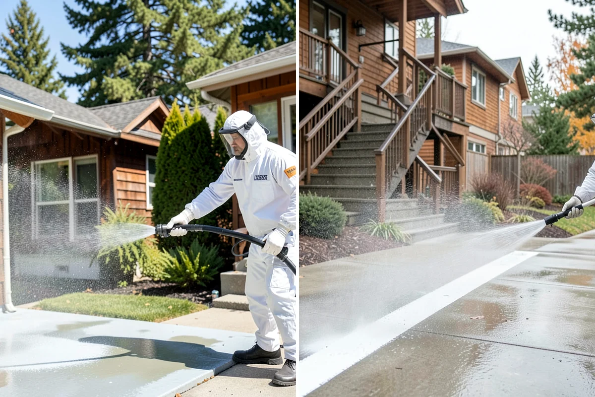 Trailer Washing in Arlington, Snohomish County, WA - Rinse loose mud from the bed and frame