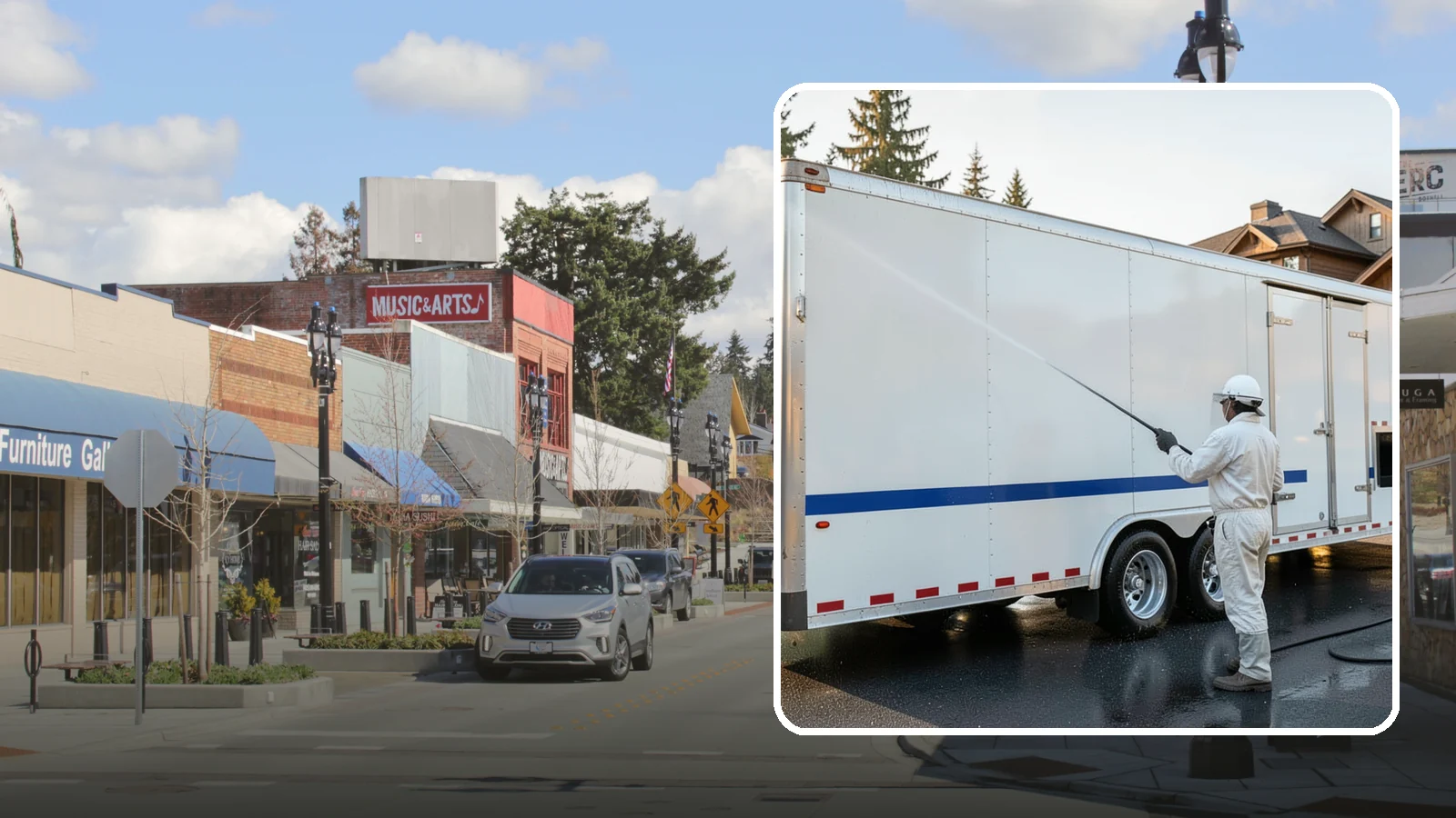 Trailer Washing in Bothell, King County, WA - We clean utility, cargo, and equipment trailers in Washington to remove mud, road grime, and rust-inducing buildup.