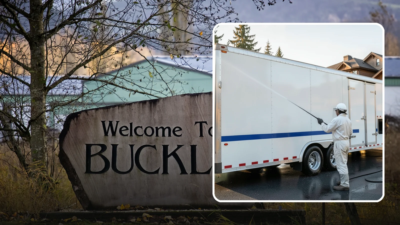 Trailer Washing in Buckley, Pierce County, WA - We clean utility, cargo, and equipment trailers in Washington to remove mud, road grime, and rust-inducing buildup.