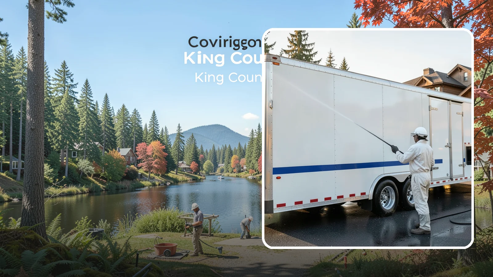 Trailer Washing in Covington, King County, WA - We clean utility, cargo, and equipment trailers in Washington to remove mud, road grime, and rust-inducing buildup.