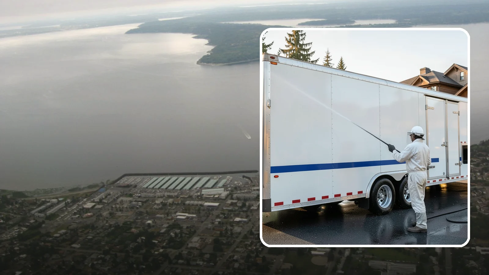 Trailer Washing in Des Moines, King County, WA - We clean utility, cargo, and equipment trailers in Washington to remove mud, road grime, and rust-inducing buildup.