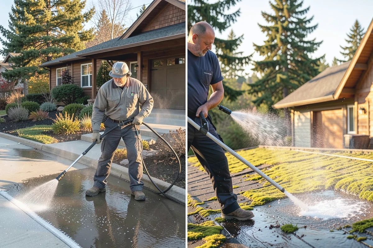 Trailer Washing in Des Moines, King County, WA - Rinse loose mud from the bed and frame