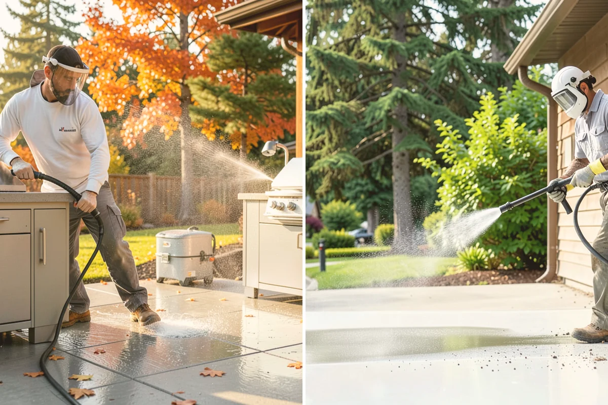 Trailer Washing in Eatonville, Pierce County, WA - Rinse loose mud from the bed and frame