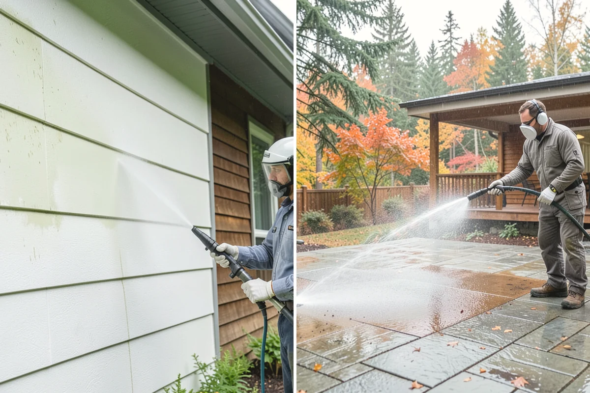 Trailer Washing in Edgewood, Pierce County, WA - Rinse loose mud from the bed and frame
