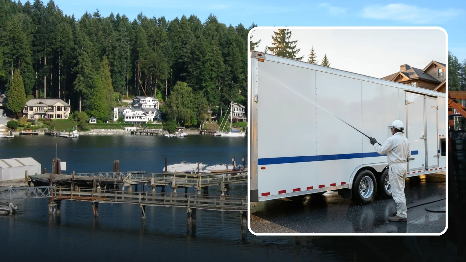 Trailer Washing in Gig Harbor, Pierce County, WA - We clean utility, cargo, and equipment trailers in Washington to remove mud, road grime, and rust-inducing buildup.