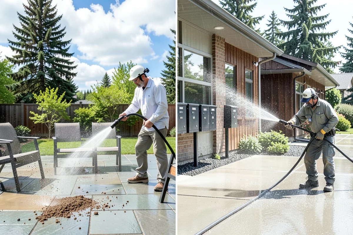 Trailer Washing in Gig Harbor, Pierce County, WA - Rinse loose mud from the bed and frame
