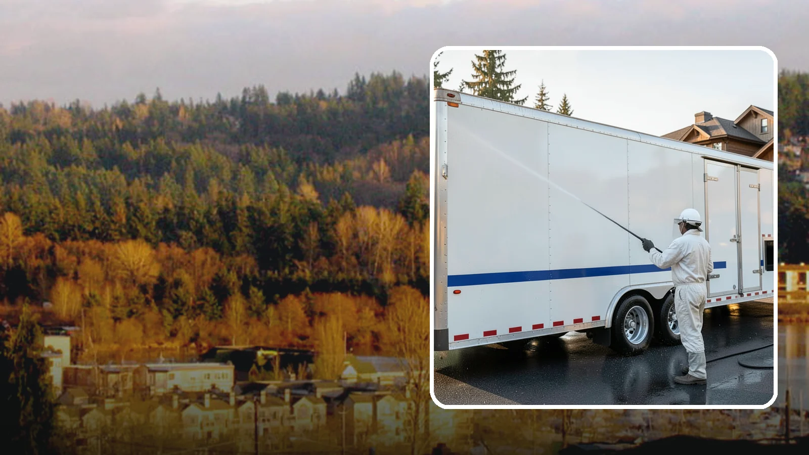 Trailer Washing in Kenmore, King County, WA - We clean utility, cargo, and equipment trailers in Washington to remove mud, road grime, and rust-inducing buildup.