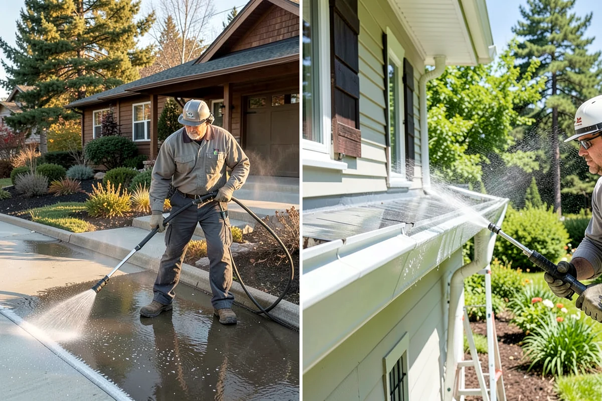 Trailer Washing in Lake Forest Park, King County, WA - Rinse loose mud from the bed and frame