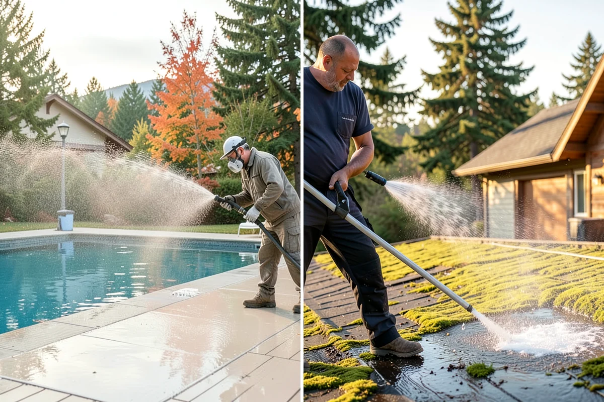 Trailer Washing in Lakewood, Pierce County, WA - Rinse loose mud from the bed and frame