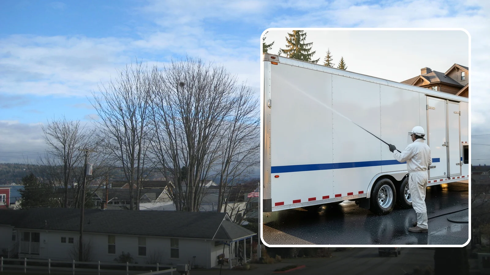 Trailer Washing in Langley, Island County, WA - We clean utility, cargo, and equipment trailers in Washington to remove mud, road grime, and rust-inducing buildup.