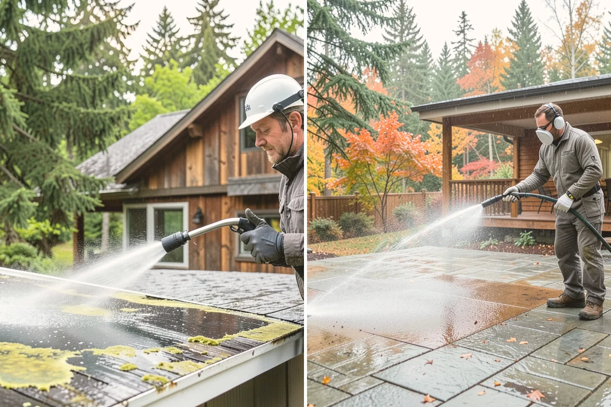Trailer Washing in Langley, Island County, WA - Rinse loose mud from the bed and frame