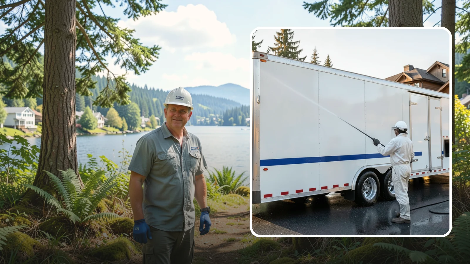 Trailer Washing in Milton, King County, WA - We clean utility, cargo, and equipment trailers in Washington to remove mud, road grime, and rust-inducing buildup.