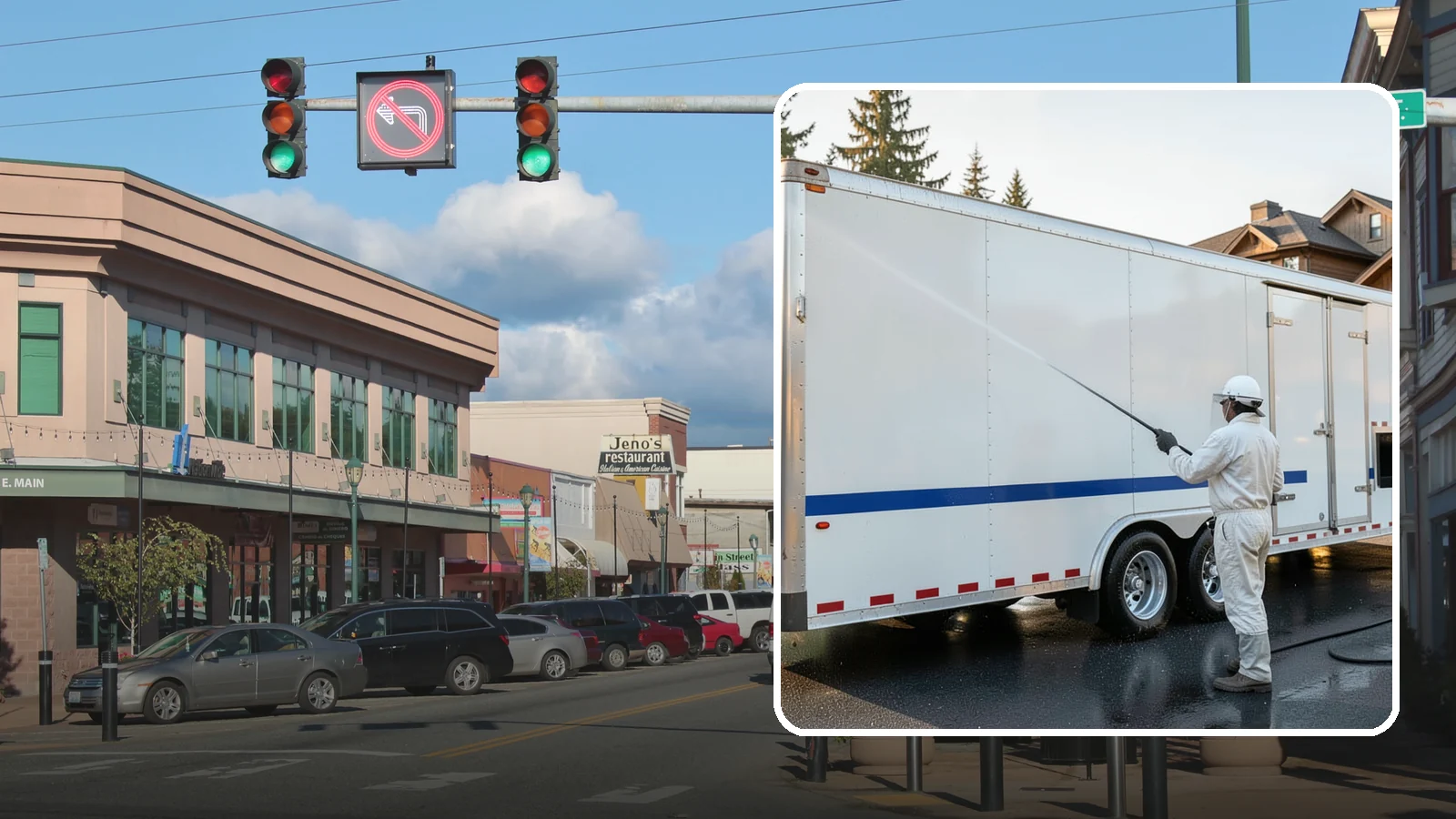 Trailer Washing in Monroe, Snohomish County, WA - We clean utility, cargo, and equipment trailers in Washington to remove mud, road grime, and rust-inducing buildup.
