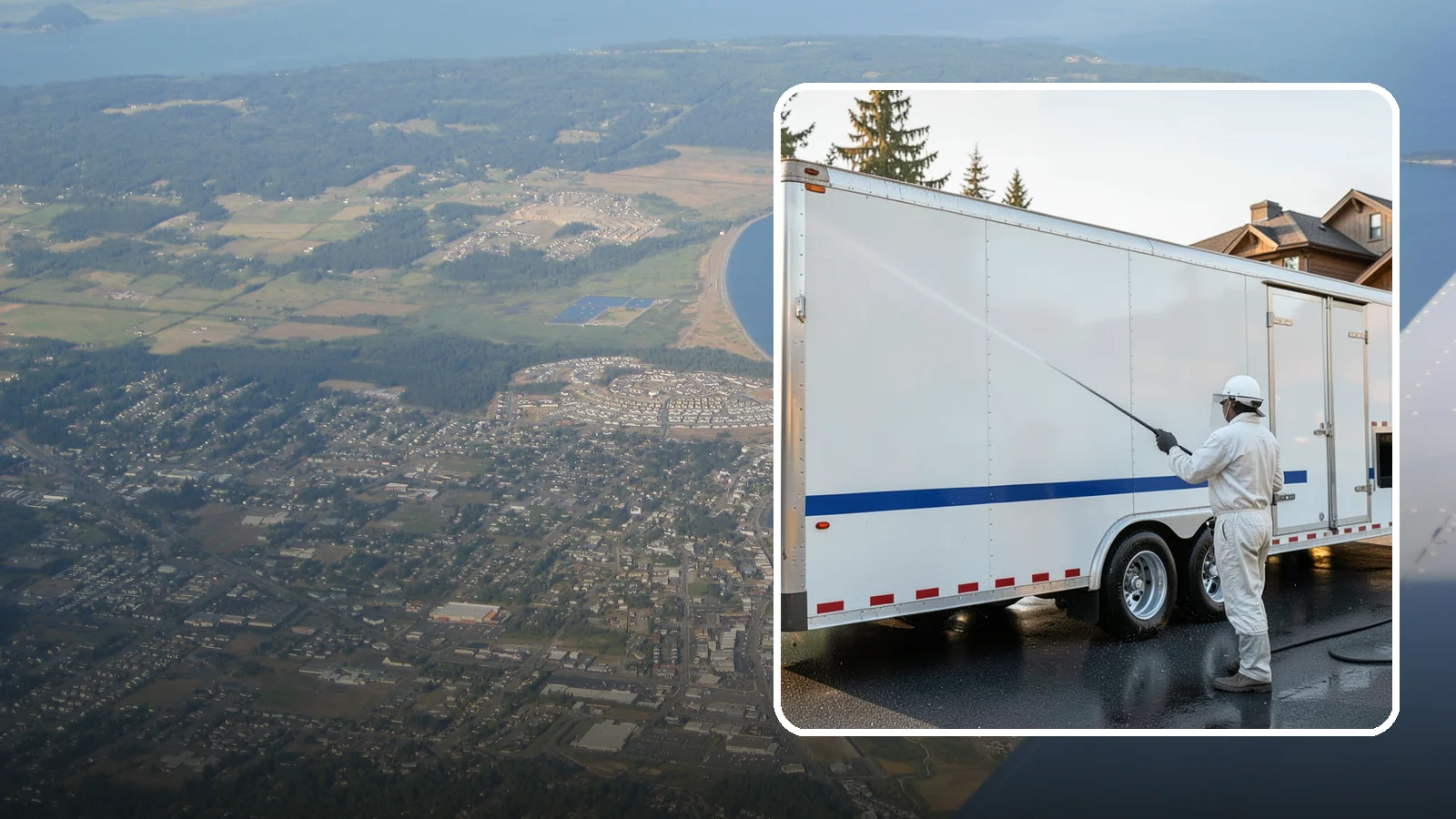 Trailer Washing in Oak Harbor, Island County, WA - We clean utility, cargo, and equipment trailers in Washington to remove mud, road grime, and rust-inducing buildup.