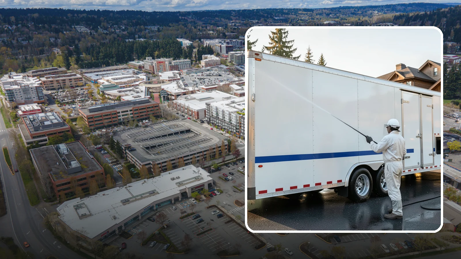 Trailer Washing in Redmond, King County, WA - We clean utility, cargo, and equipment trailers in Washington to remove mud, road grime, and rust-inducing buildup.