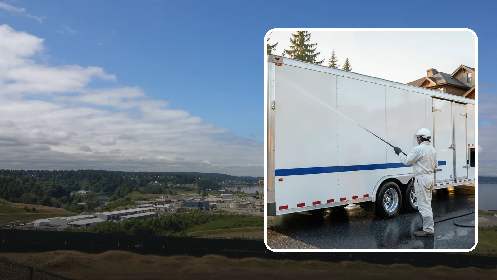 Trailer Washing in University Place, Pierce County, WA - We clean utility, cargo, and equipment trailers in Washington to remove mud, road grime, and rust-inducing buildup.