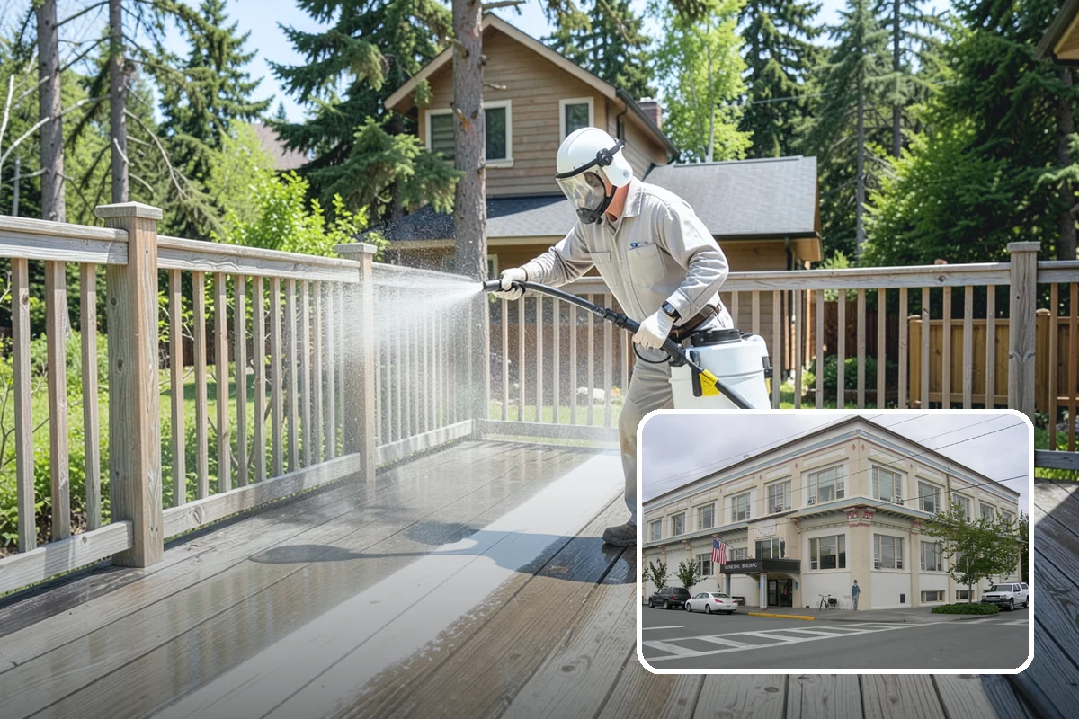 Trash Can Cleaning in Anacortes, Skagit County, WA - Removes caked residue from the interior and exterior