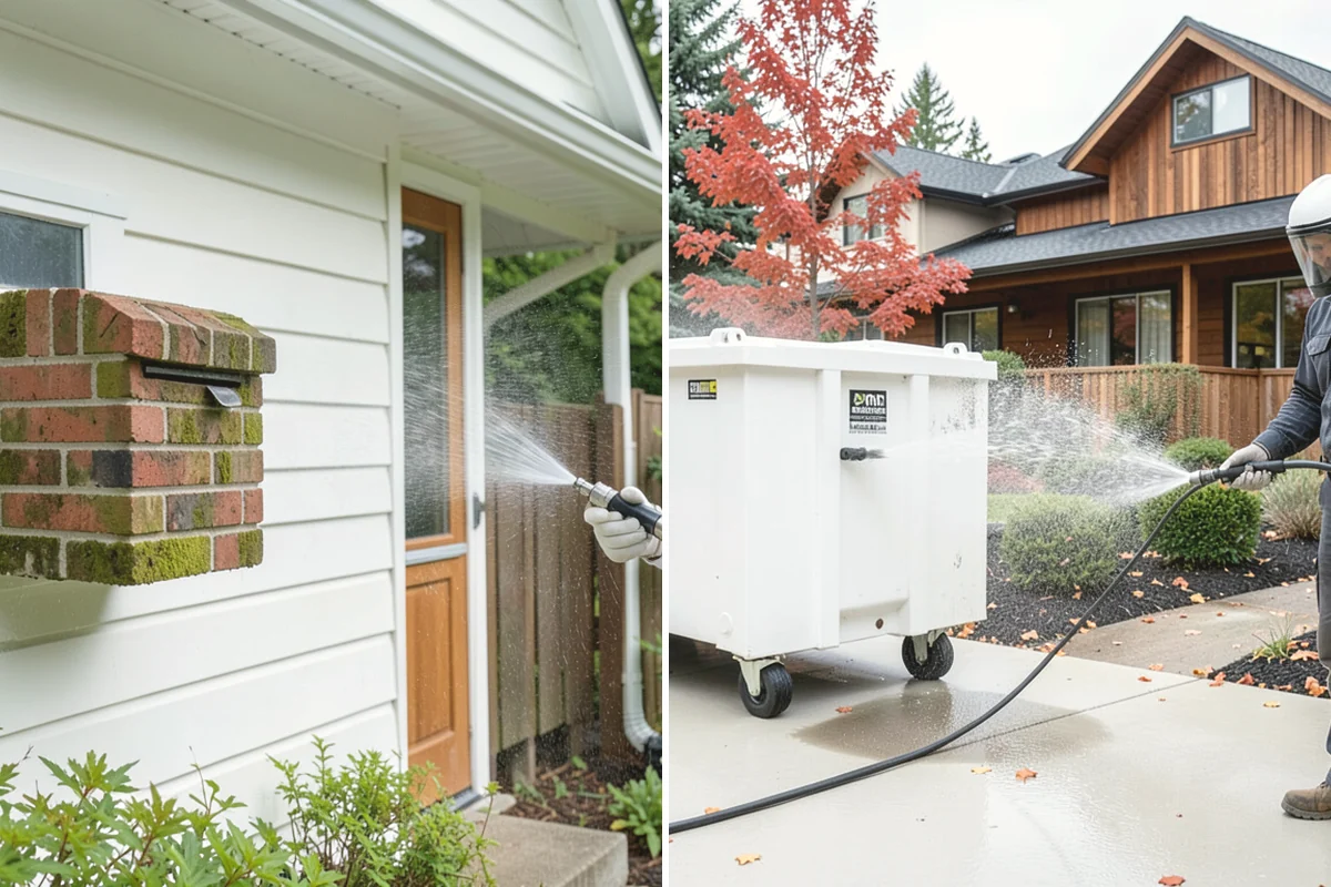Trash Can Cleaning in Anacortes, Skagit County, WA - Empty and pre-rinse the interior and exterior