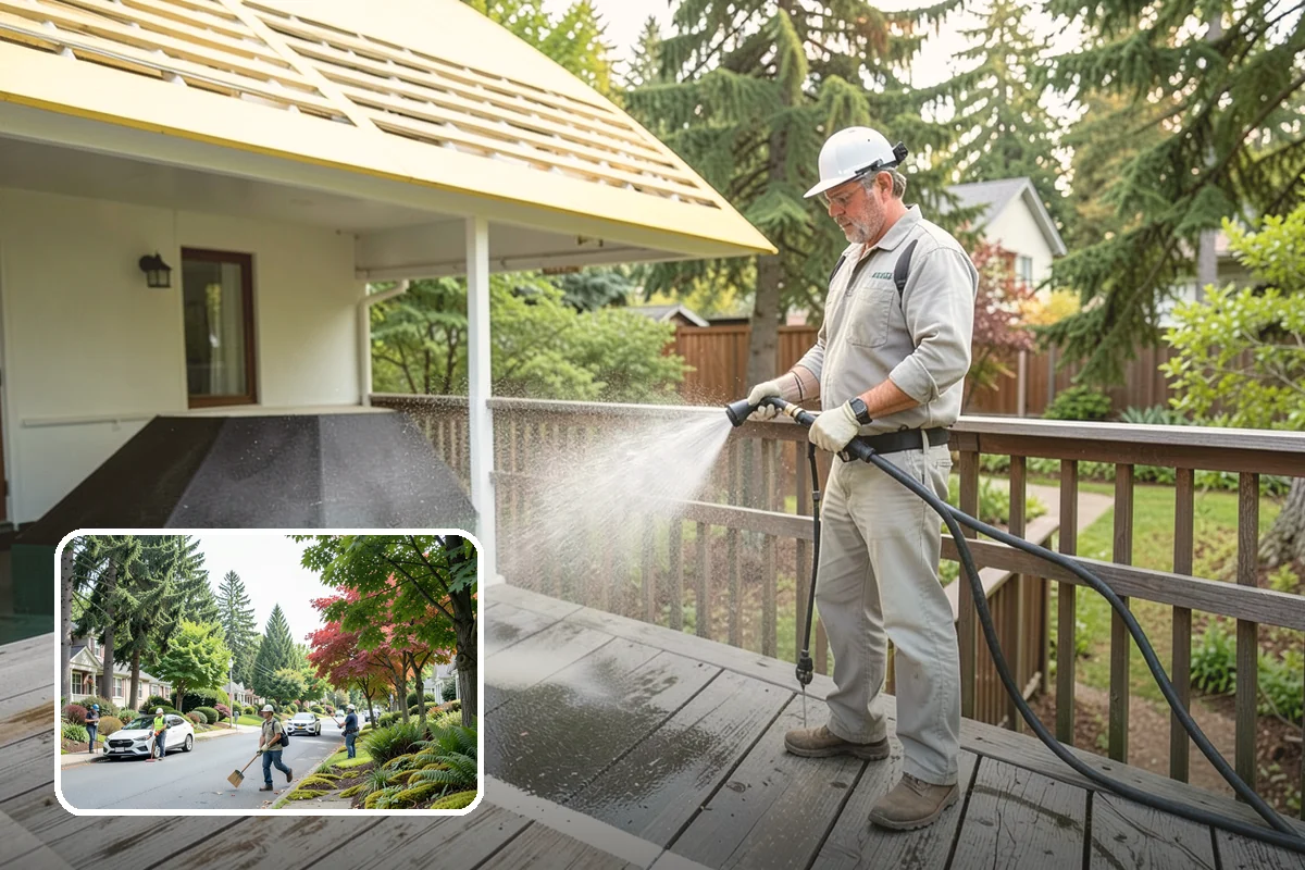 Trash Can Cleaning in Beaux Arts Village, King County, WA - Removes caked residue from the interior and exterior