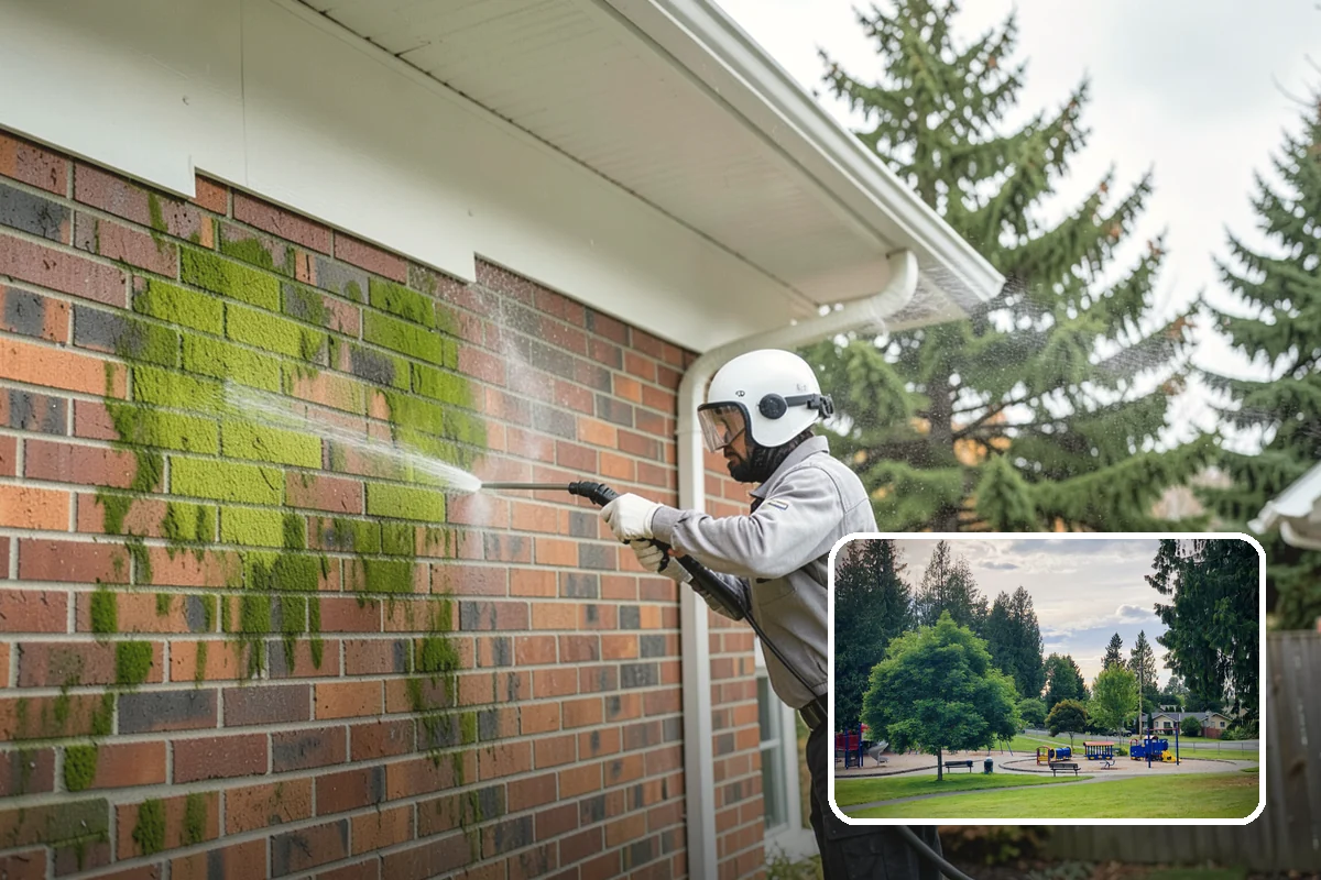 Trash Can Cleaning in Bonney Lake, Pierce County, WA - Removes caked residue from the interior and exterior