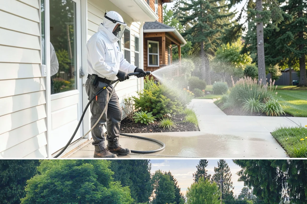 Trash Can Cleaning in Bonney Lake, Pierce County, WA - Warmer months bring the strongest odors, making late spring and summer the best time for bin cleaning.