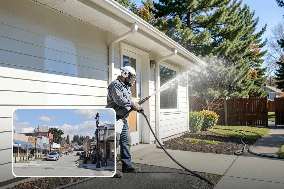 Trash Can Cleaning in Bothell, King County, WA - Removes caked residue from the interior and exterior