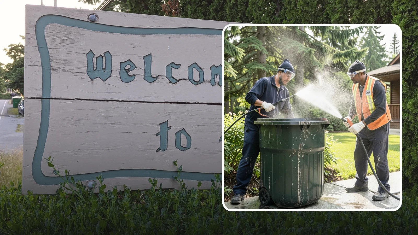Trash Can Cleaning in Brier, Snohomish County, WA - We clean and deodorize trash cans to remove the grime, residue, and odor that build inside and outside the bins.