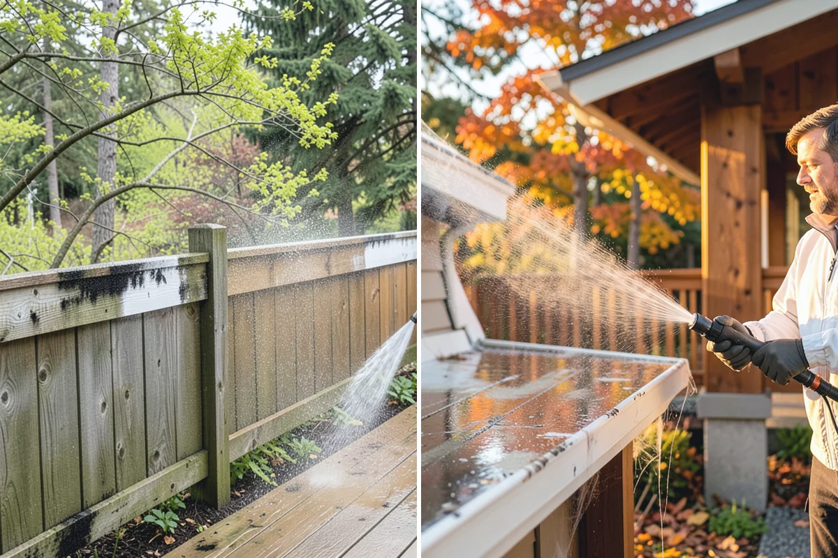 Trash Can Cleaning in Buckley, Pierce County, WA - Empty and pre-rinse the interior and exterior