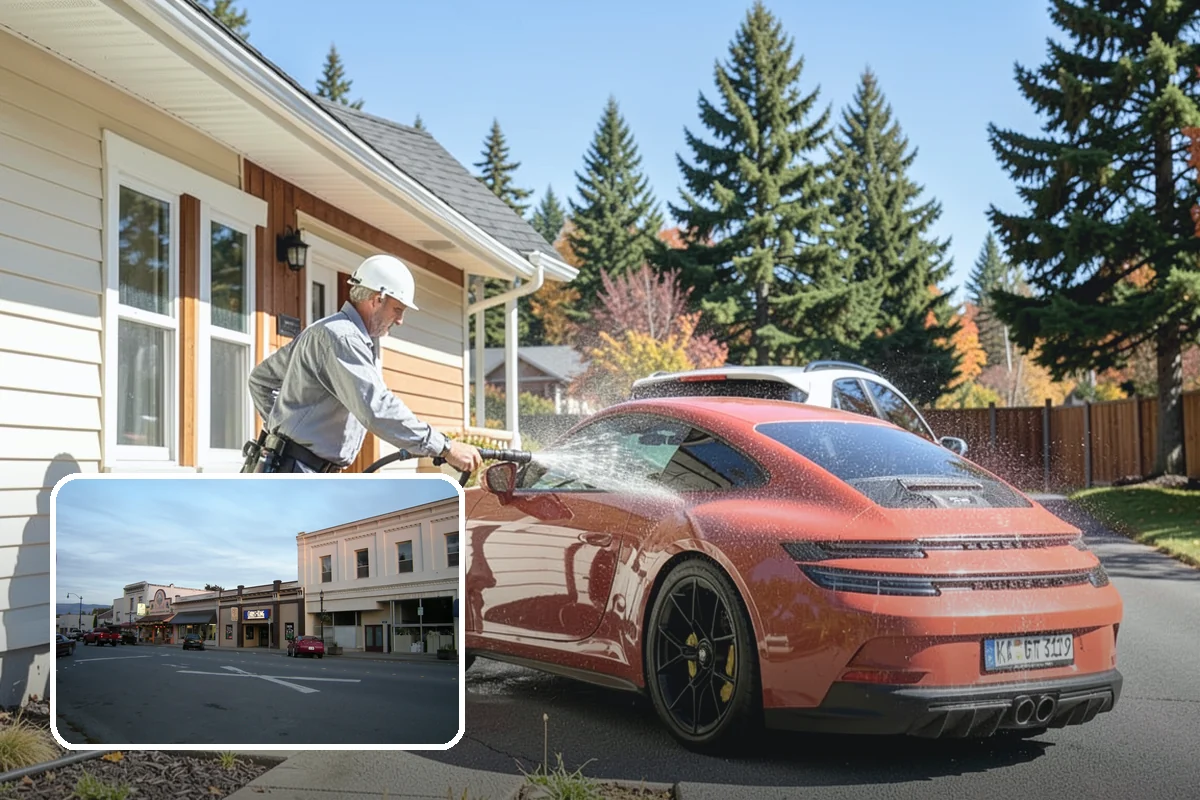Trash Can Cleaning in Burlington, Skagit County, WA - Removes caked residue from the interior and exterior
