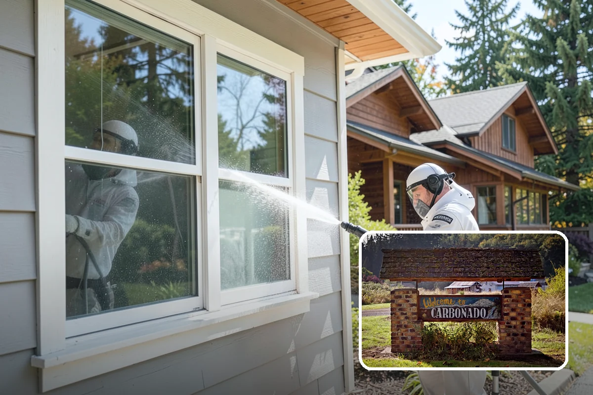 Trash Can Cleaning in Carbonado, Pierce County, WA - Removes caked residue from the interior and exterior