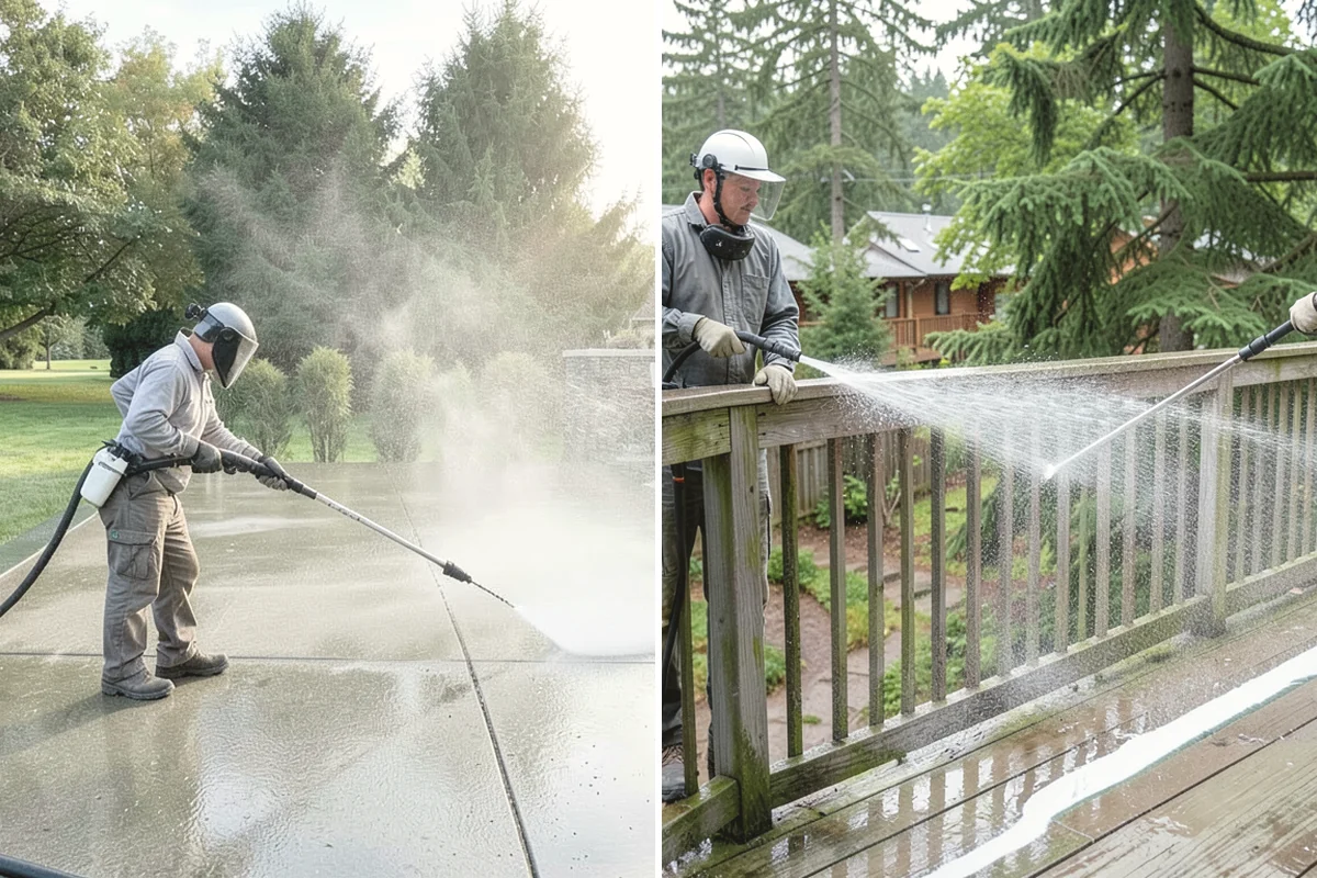 Trash Can Cleaning in Carbonado, Pierce County, WA - Empty and pre-rinse the interior and exterior