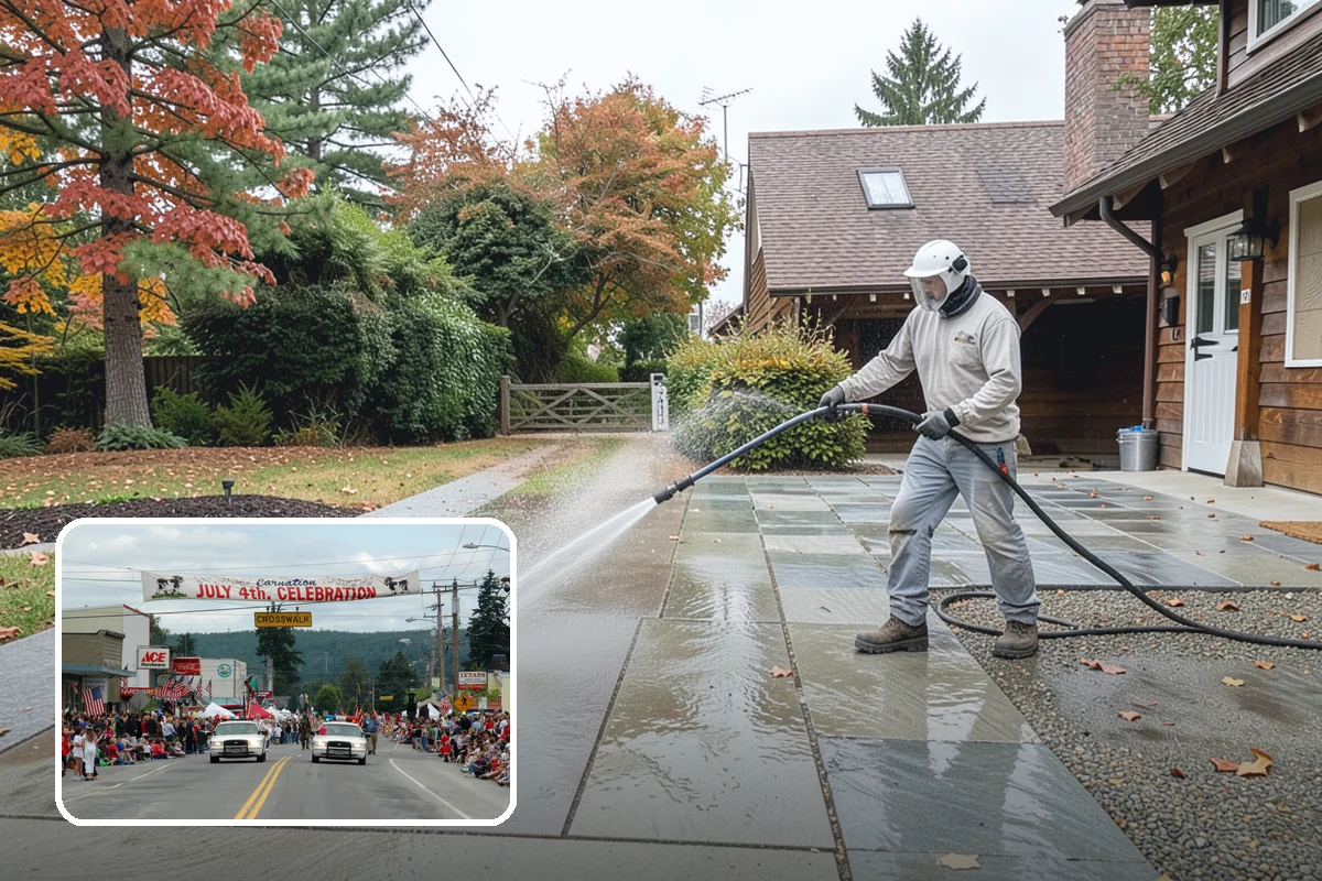 Trash Can Cleaning in Carnation, King County, WA - Removes caked residue from the interior and exterior