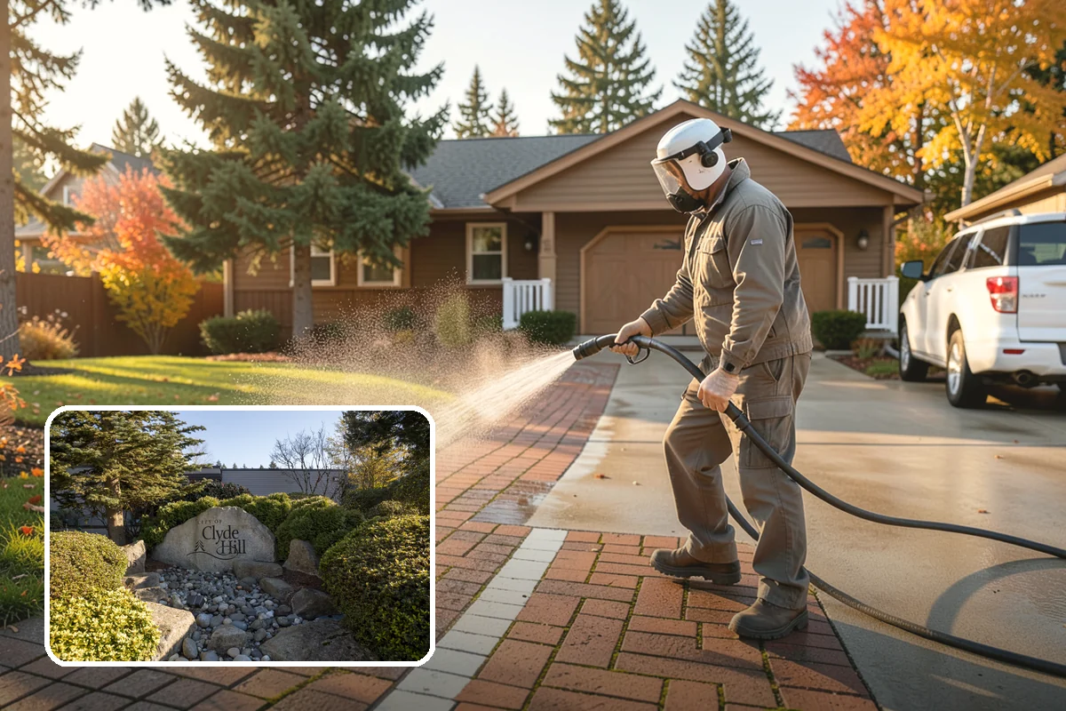Trash Can Cleaning in Clyde Hill, King County, WA - Removes caked residue from the interior and exterior