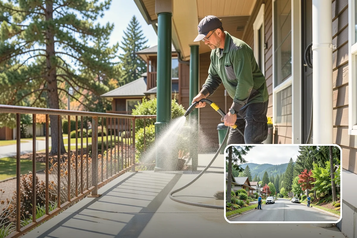 Trash Can Cleaning in Darrington, Snohomish County, WA - Removes caked residue from the interior and exterior