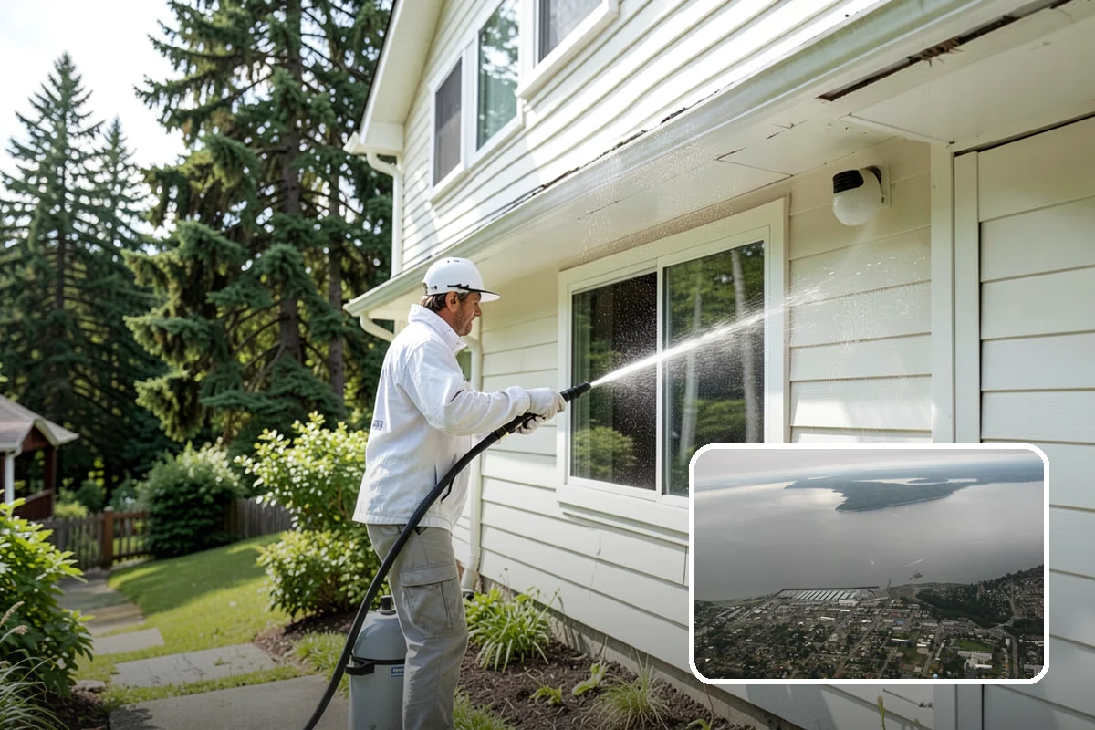 Trash Can Cleaning in Des Moines, King County, WA - Removes caked residue from the interior and exterior