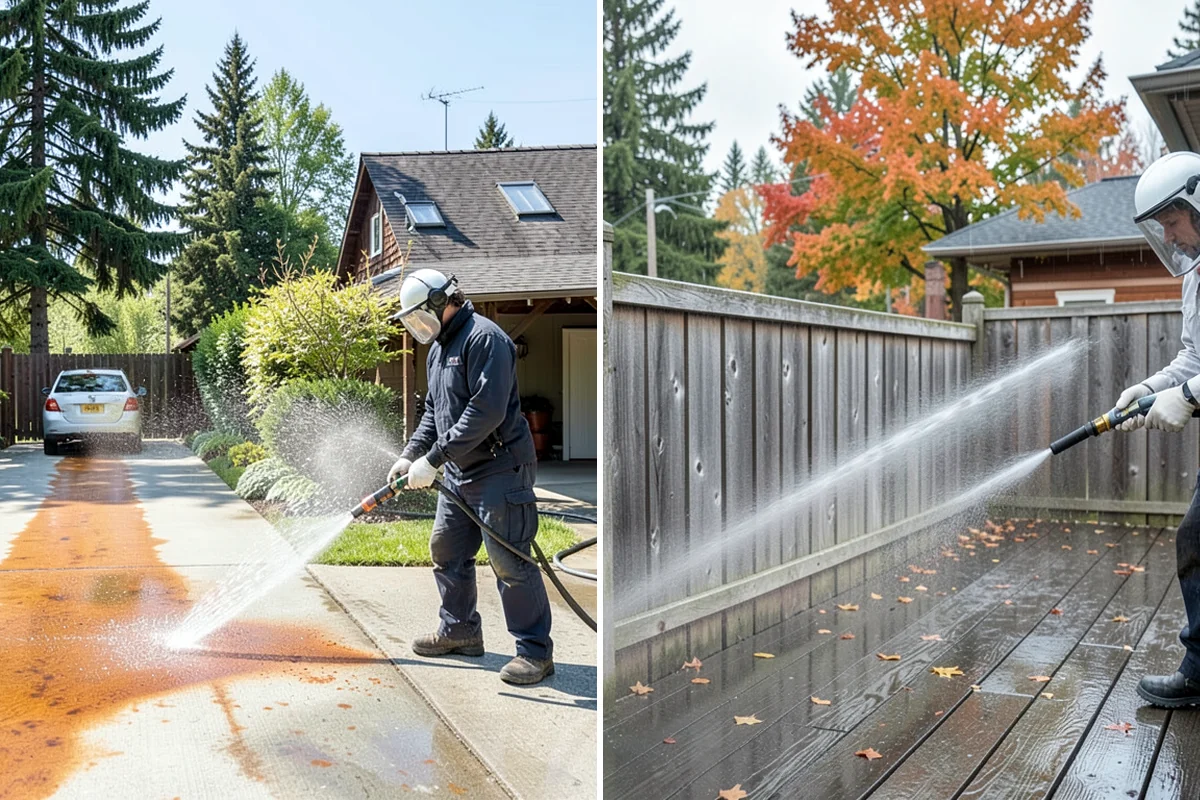 Trash Can Cleaning in DuPont, Pierce County, WA - Empty and pre-rinse the interior and exterior