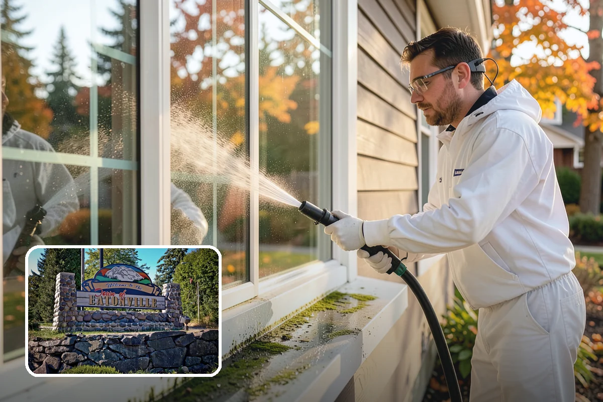 Trash Can Cleaning in Eatonville, Pierce County, WA - Removes caked residue from the interior and exterior