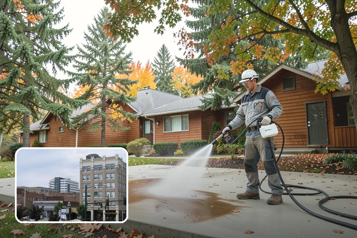 Trash Can Cleaning in Everett, Snohomish County, WA - Removes caked residue from the interior and exterior