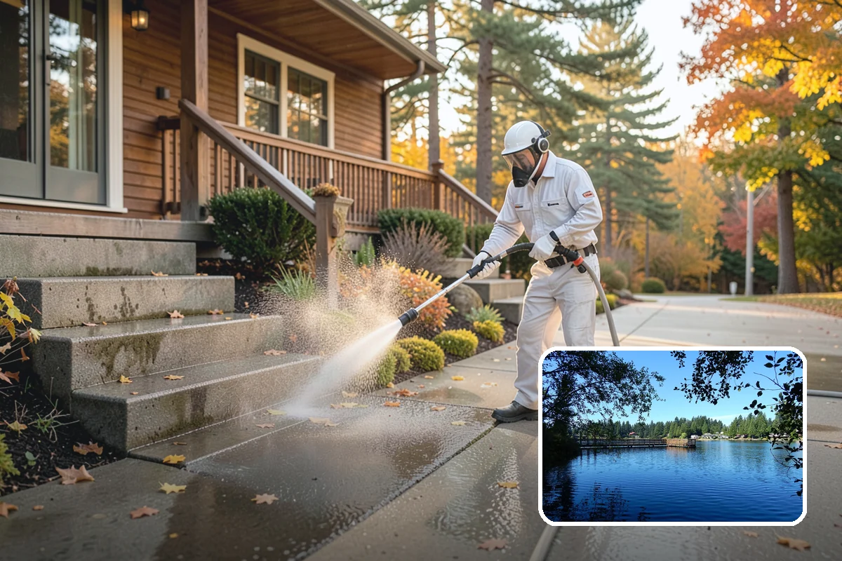 Trash Can Cleaning in Federal Way, King County, WA - Removes caked residue from the interior and exterior