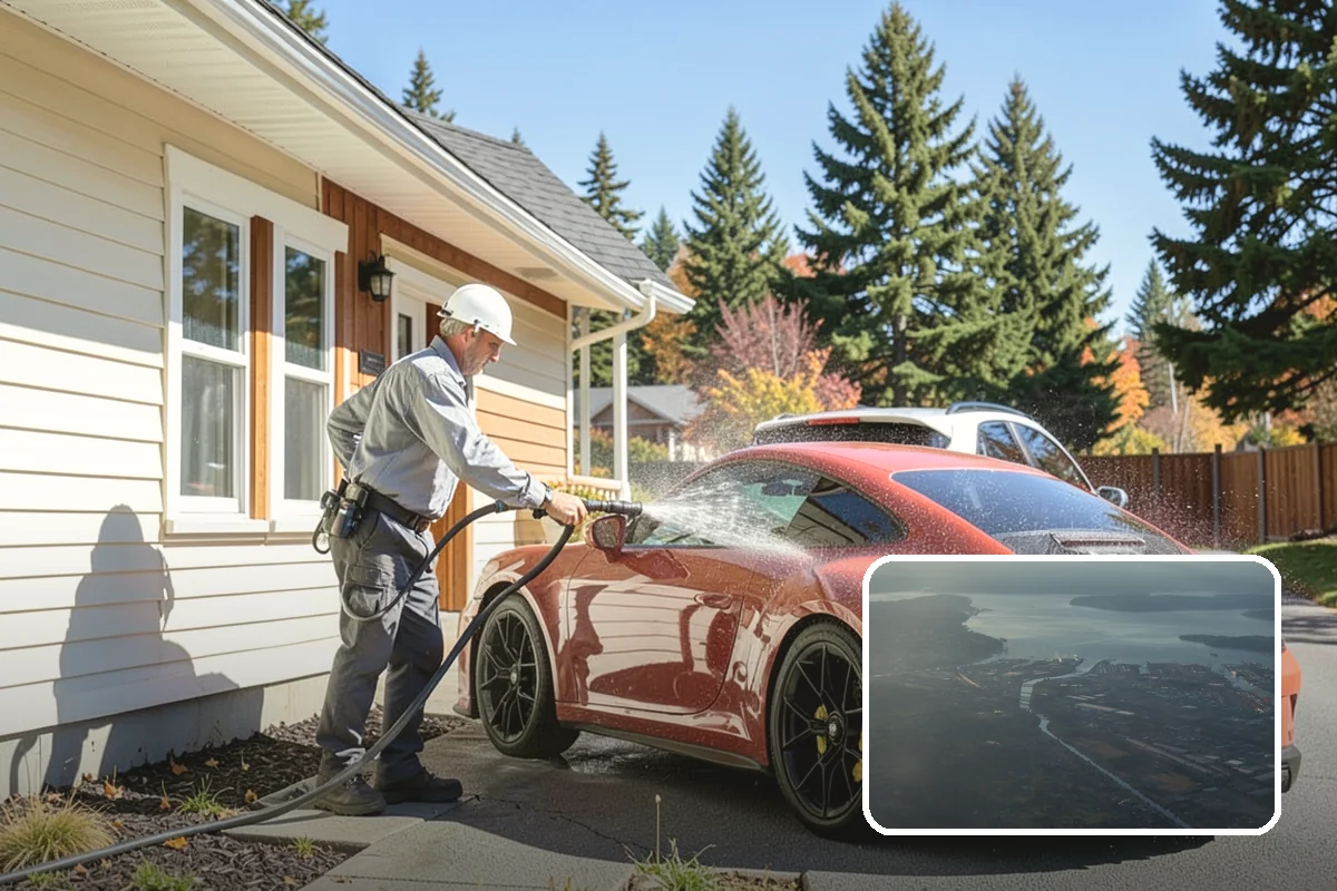 Trash Can Cleaning in Fife, Pierce County, WA - Removes caked residue from the interior and exterior