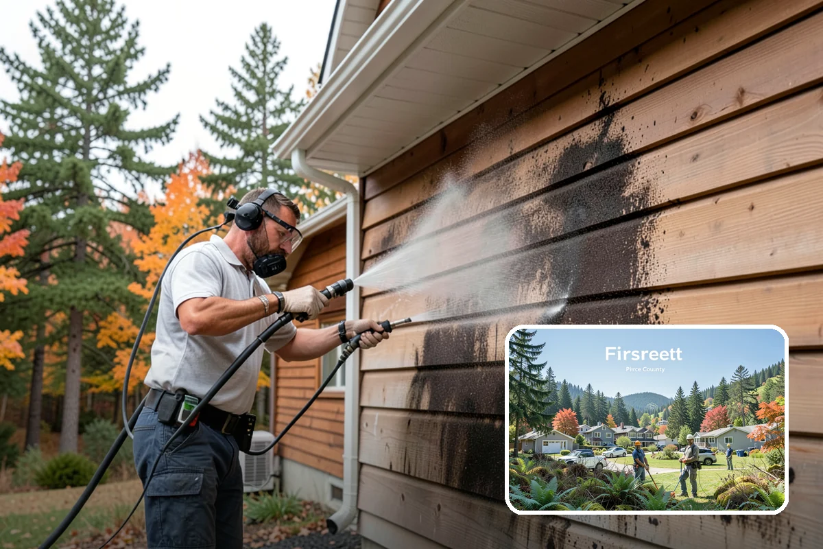 Trash Can Cleaning in Fircrest, Pierce County, WA - Removes caked residue from the interior and exterior